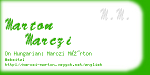 marton marczi business card